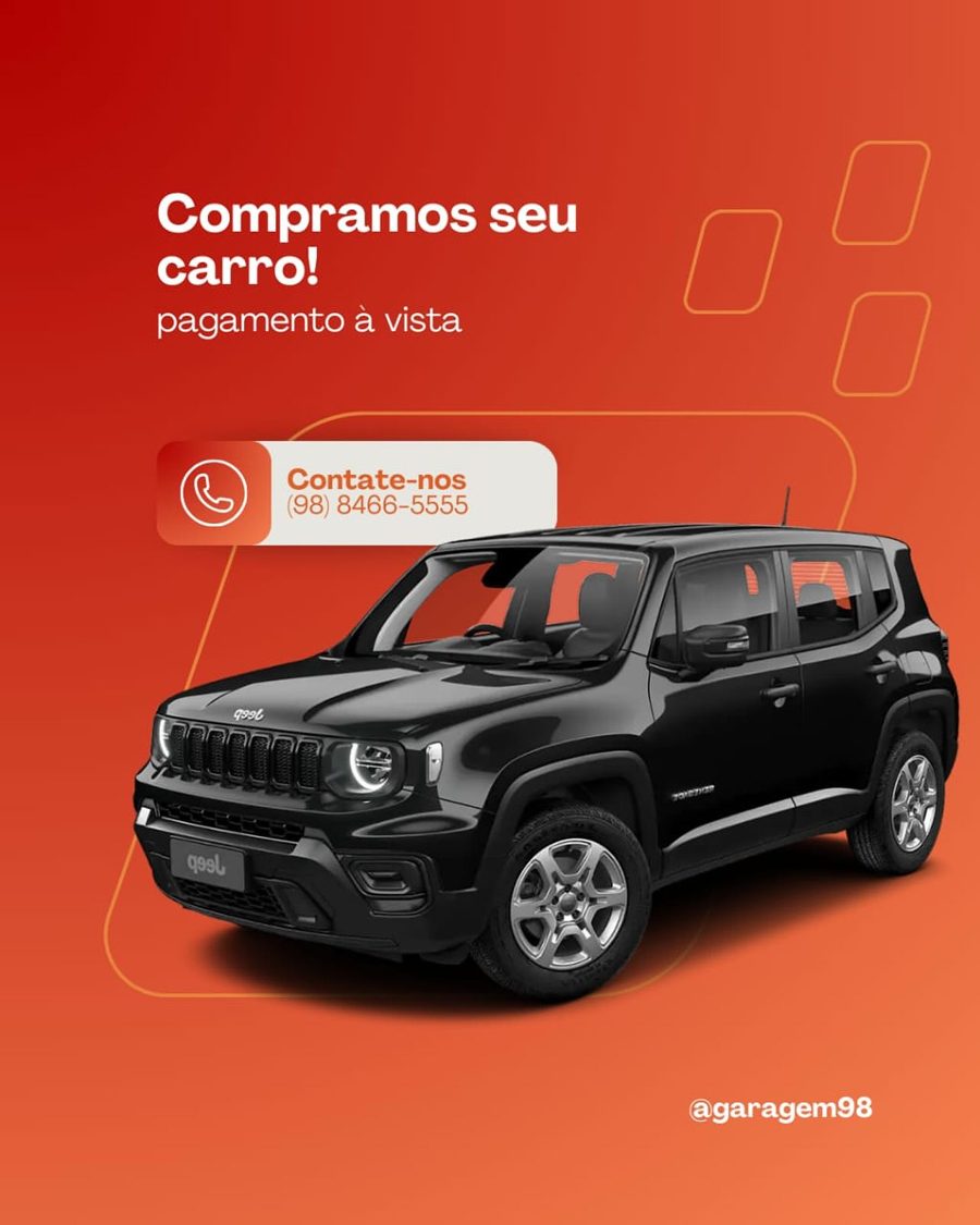 Garagem 98 compra seu carro com pagamento à vista